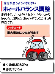 ホィールバランス調整
